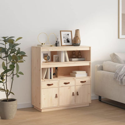 Tidyard Highboard Sideboard Kommode Anrichte Schrank Mit 2 offene Fächer, 3 Türen und 3 Schubladen V