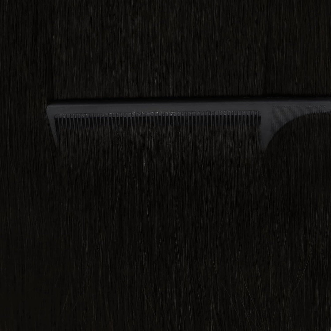 Ugeat Braun Tape Extensions Echthaar 45cm Extensions Tape Klebestreifen Haare Dunkelstes Braun Echte