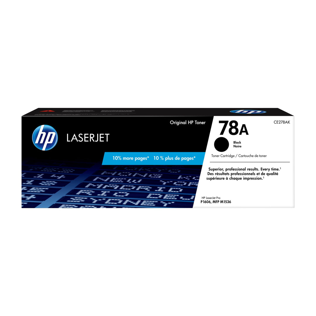HP 78A (CE278A) Schwarz Original Toner für HP Laserjet Pro P1566, P1606dn, M1536dnf Standard Single,