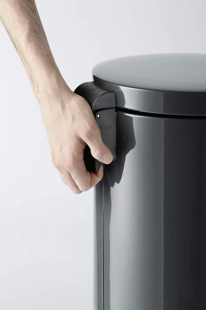 Durable Treteimer Metall rund 5, mit Absenkautomatik und herausnehmbaren Inneneimer 5 L, 1 Stück, 34