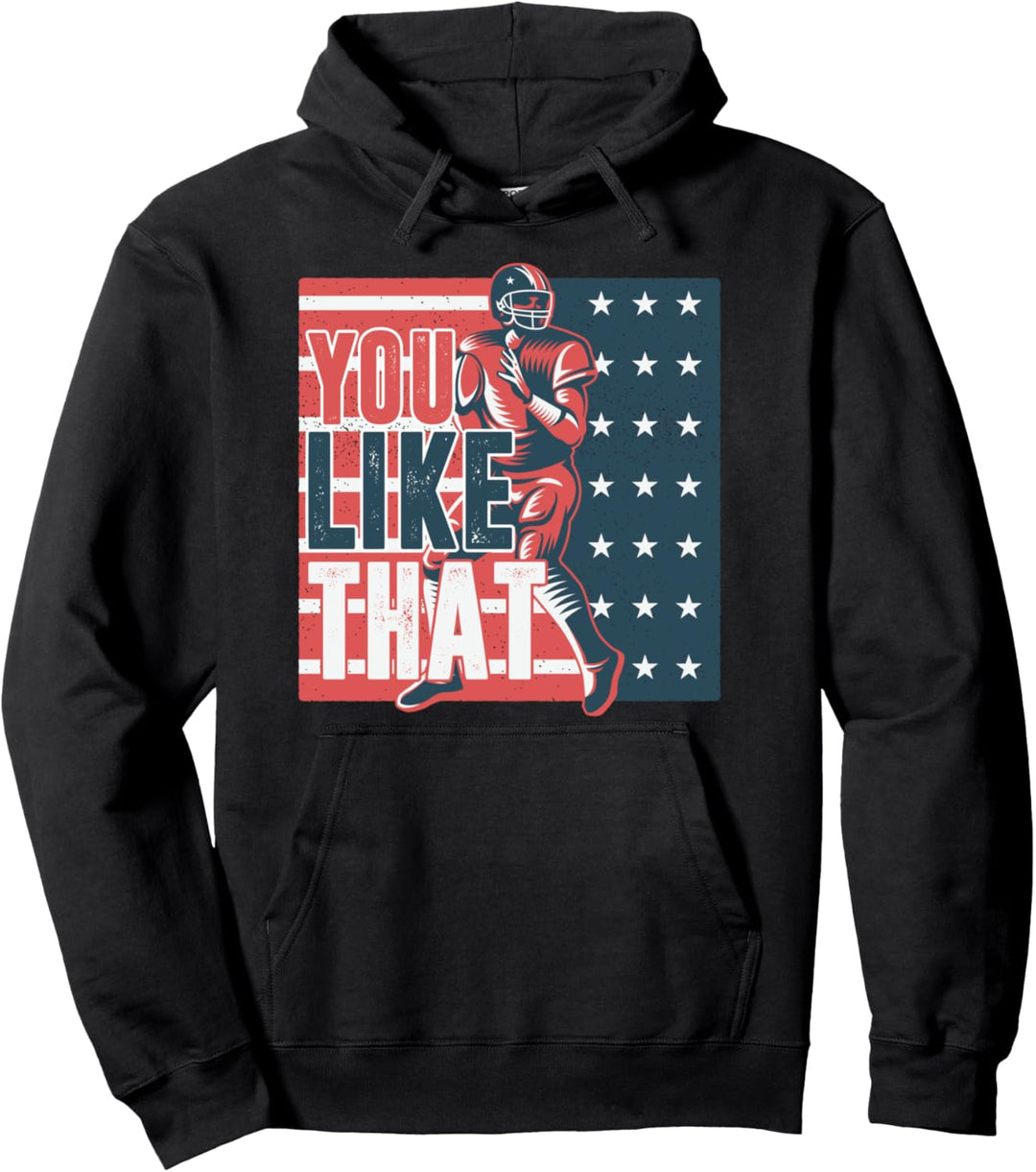 Rugger Football Rugby Fussball Spieler Quarterback Geschenk Pullover Hoodie