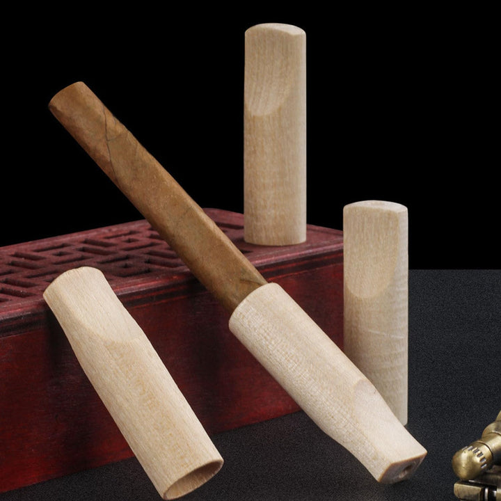 10 Set Zigarillo Mundstückhalter Holz Spitzen für Zigarillos Holz Zigarrenhalter für Männer und Frau