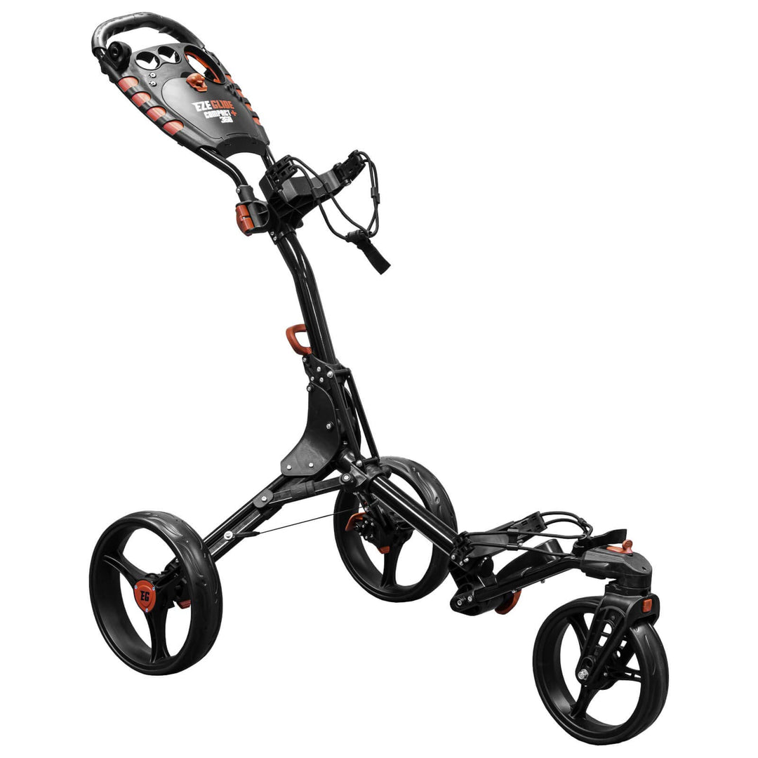 EZE Glide Unisex Compact+ 360 Golftrolley, Anthrazit/Rot, Einheitsgrösse