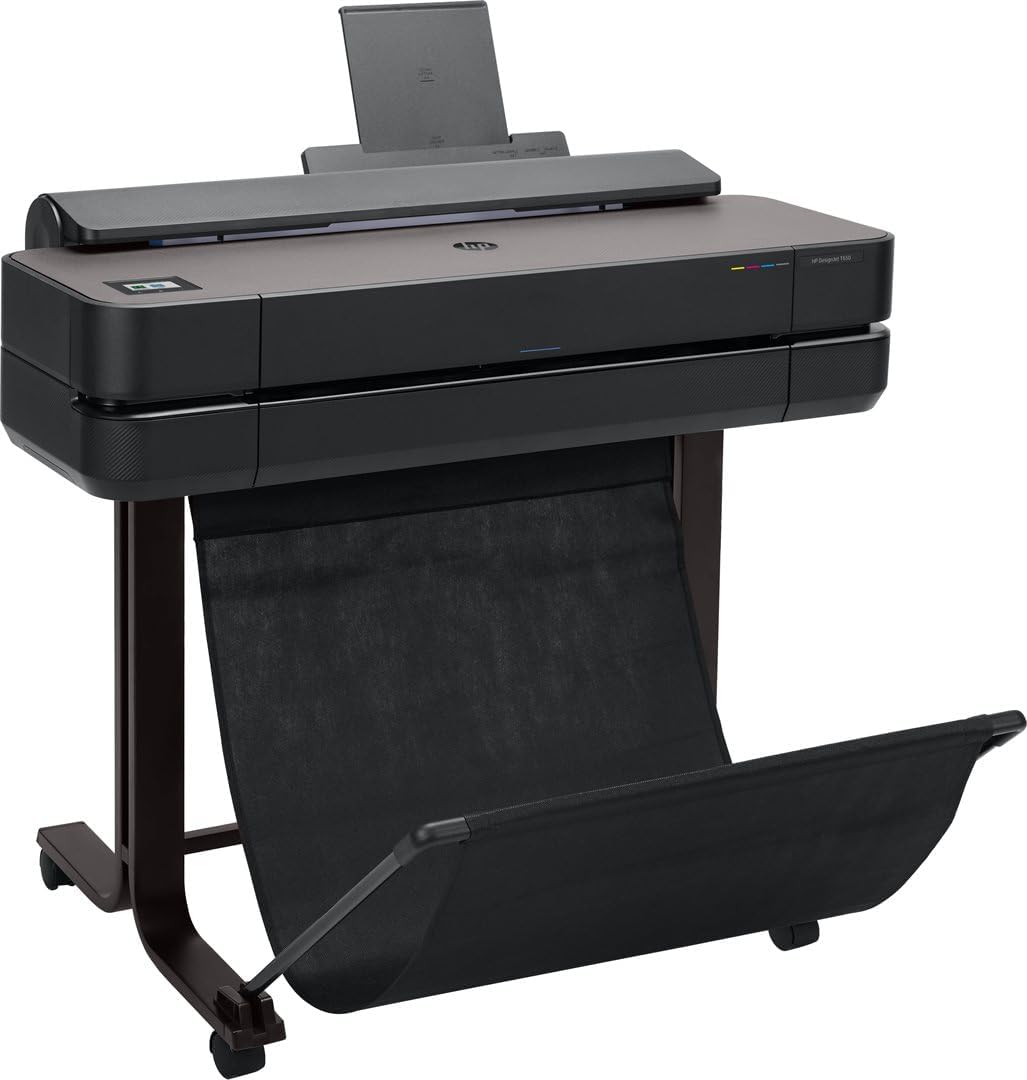 HP DesignJet T650 Grossformatdrucker, 24 Zoll, bis zu A1, mobiles Drucken, Wi-Fi, Gigabit Ethernet,