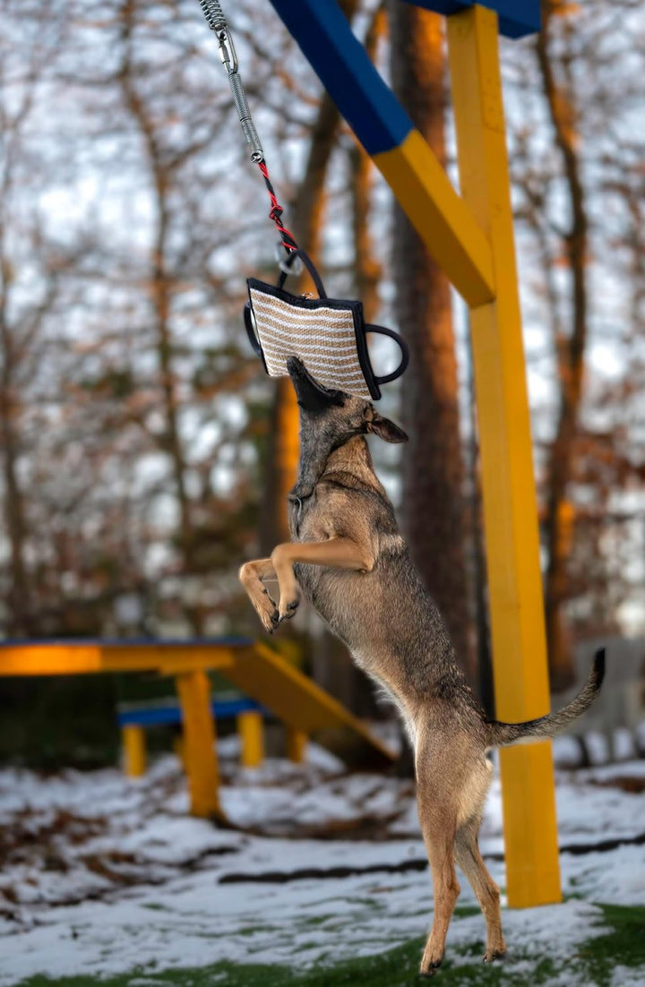 Dingo Gear Beisskissen aus Jute Keilform Gestärkt Weich Ausbildung IGP IPO K9 Hundetraining S00520 J