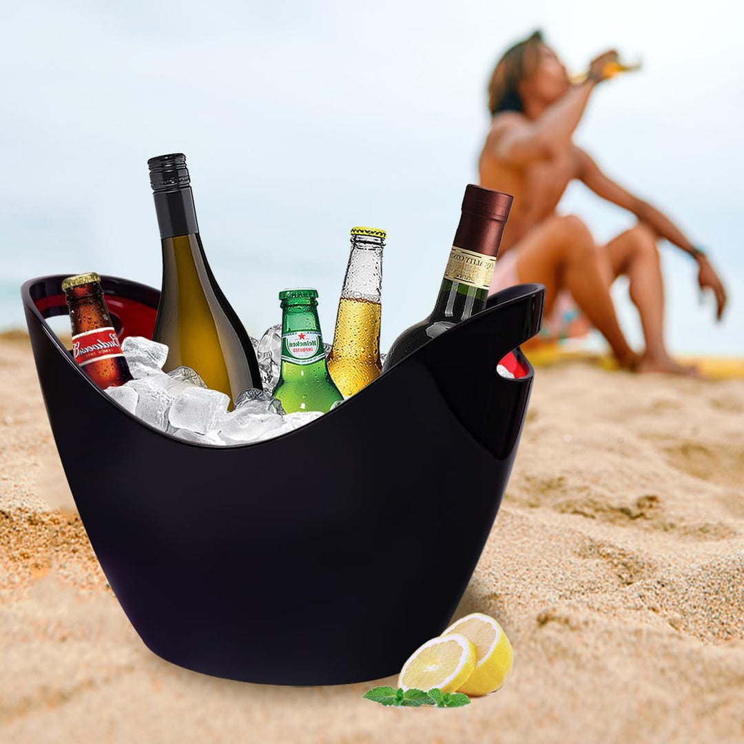 8L Eiseimer Champagner Eimer,Eis Eimer,Weinkühler Sektkühler,grosse Eiskübel, Küchenobst und Gemüse