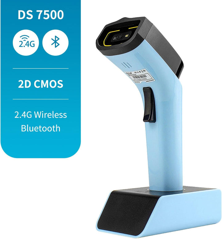 NETUM Bluetooth Wireless 2D Barcode Scanner Automatischer, freihändiger Barcodeleser mit Ladestation