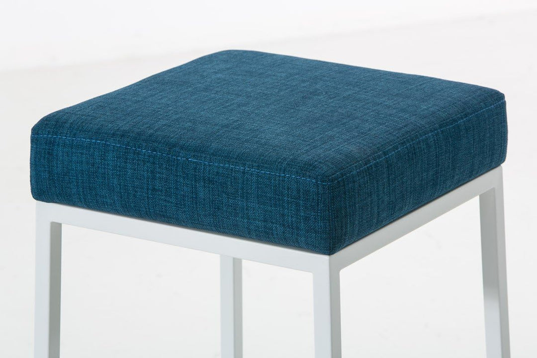 CLP Barhocker MONTREAL mit Stoffbezug | Thekenhocker mit einer Sitzhöhe von 80 cm | Gepolsterte Sitz