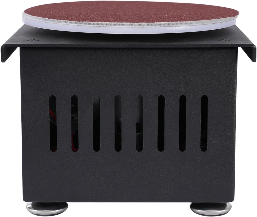 Mini Band und Tellerschleifer 100 W mit 7 Stufen für Holz und Metall | 3 in 1 Schleifer mit 30 mm Ba