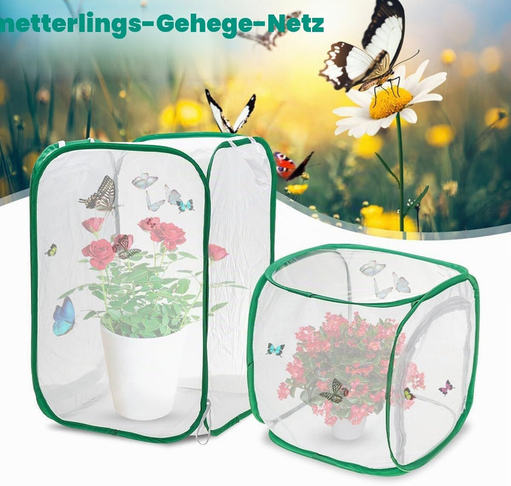 Pflanze Insektennetz Schmetterling Haustierkäfig Sämling Licht Inkubator Faltbare Insektenkäfig Falt