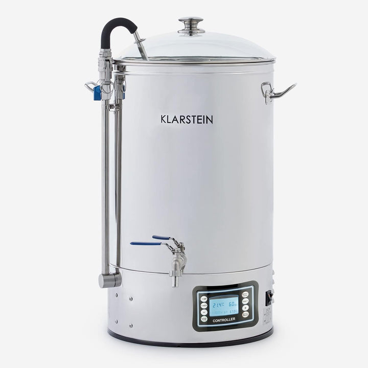 Klarstein Mundschenk - Bierbrauanlage, Maischekessel, 30 L, 2500 W, Touch-Panel, Umwälzpumpe, Edelst