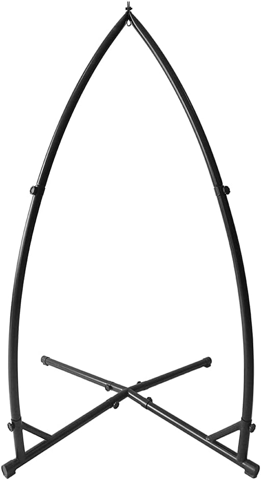 XUANYU Hängesesselgestell aus Stahl Hängestuhlgestell Höhe 214 cm Hängesessel Ständer Schwarz Univer