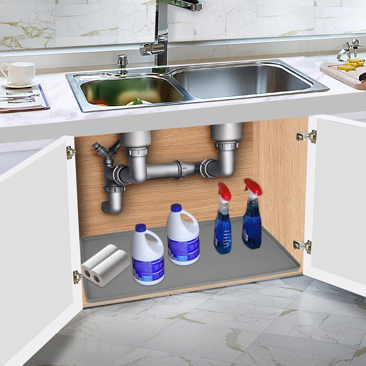 Unterspüle Matte für Küche, wasserdicht, 94 x 48,3 cm, Silikon-Unterspüle, Küchen- und Badezimmersch