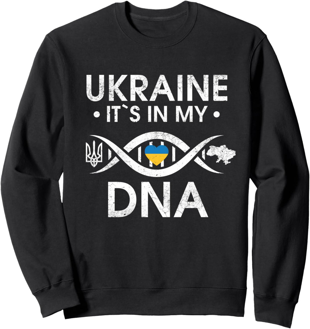 Ukraine It's in my DNA Ukrainisches Hemd Herren Ukrainisches Zitat Sweatshirt