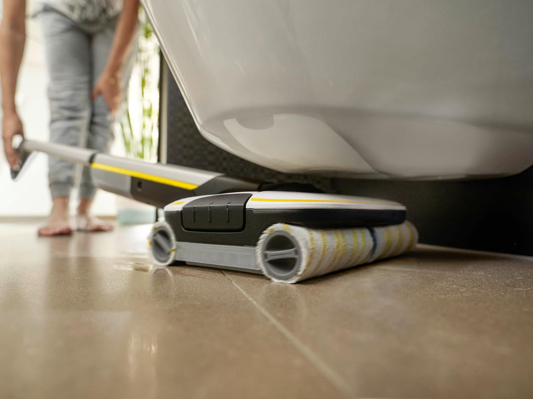 Kärcher Hartbodenreiniger FC 7 Cordless Plus Stone, kabelloser Bodenreiniger mit 4 rotierenden Mikro