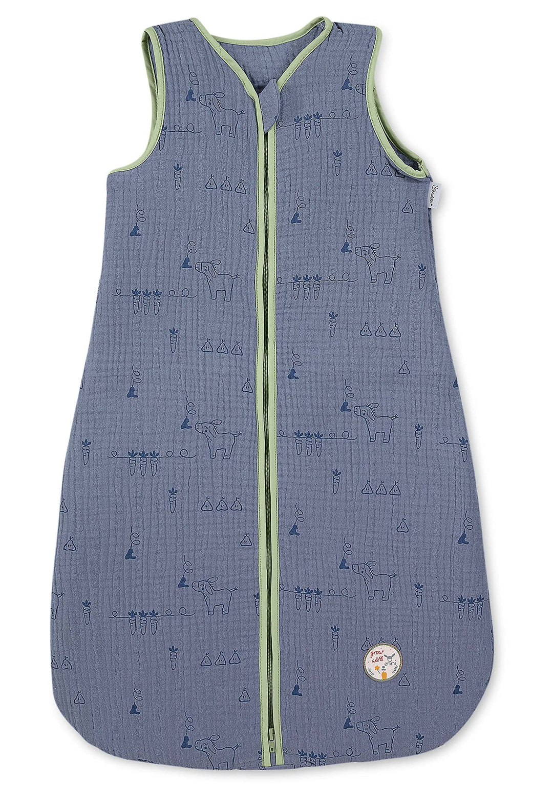 Sterntaler Musselin-Schlafsack 70cm Emmis Garden blau
