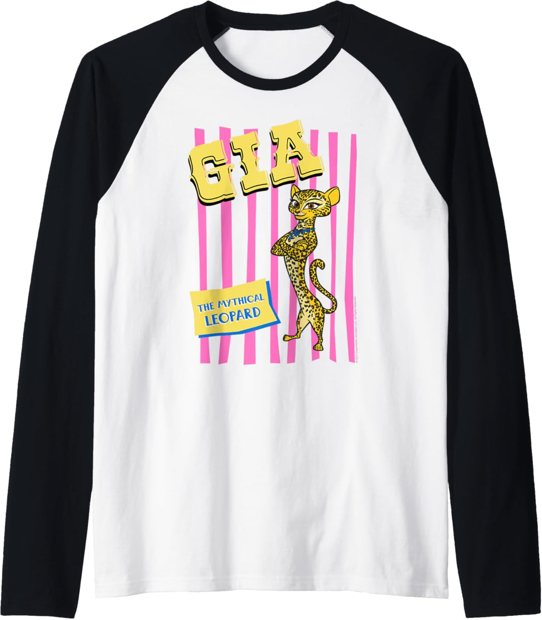 Madagascar Gia Circus Leopard Striped Poster Raglan