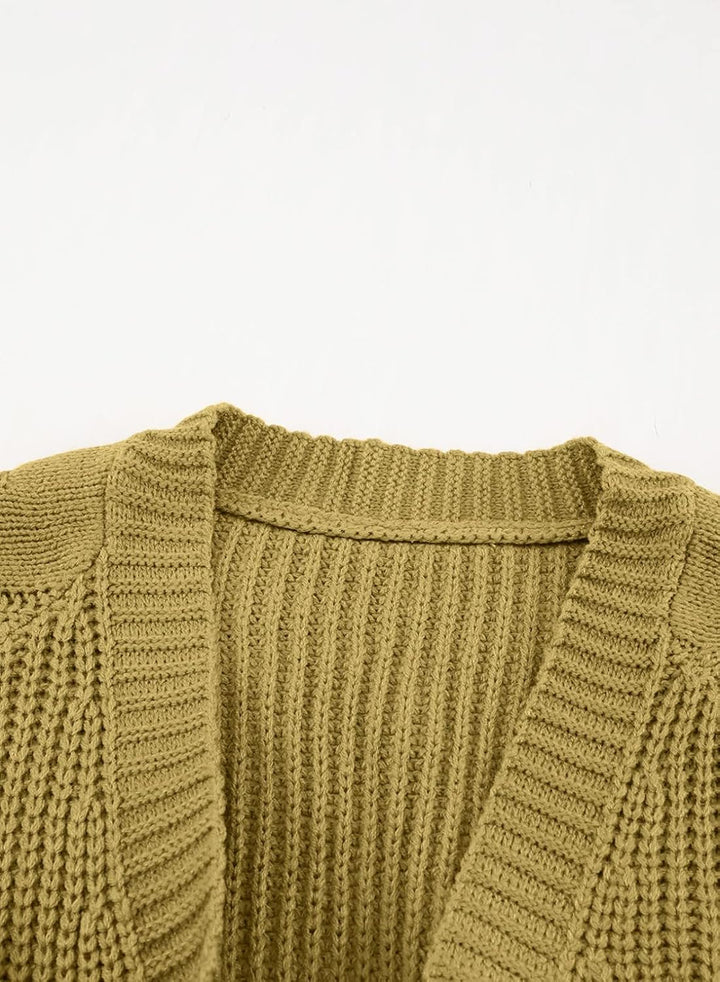 Maavoki Damen Lang Strickjacke Oversize Langarm Sweater Cardigan Casual Strickmantel Herbst Outerwea