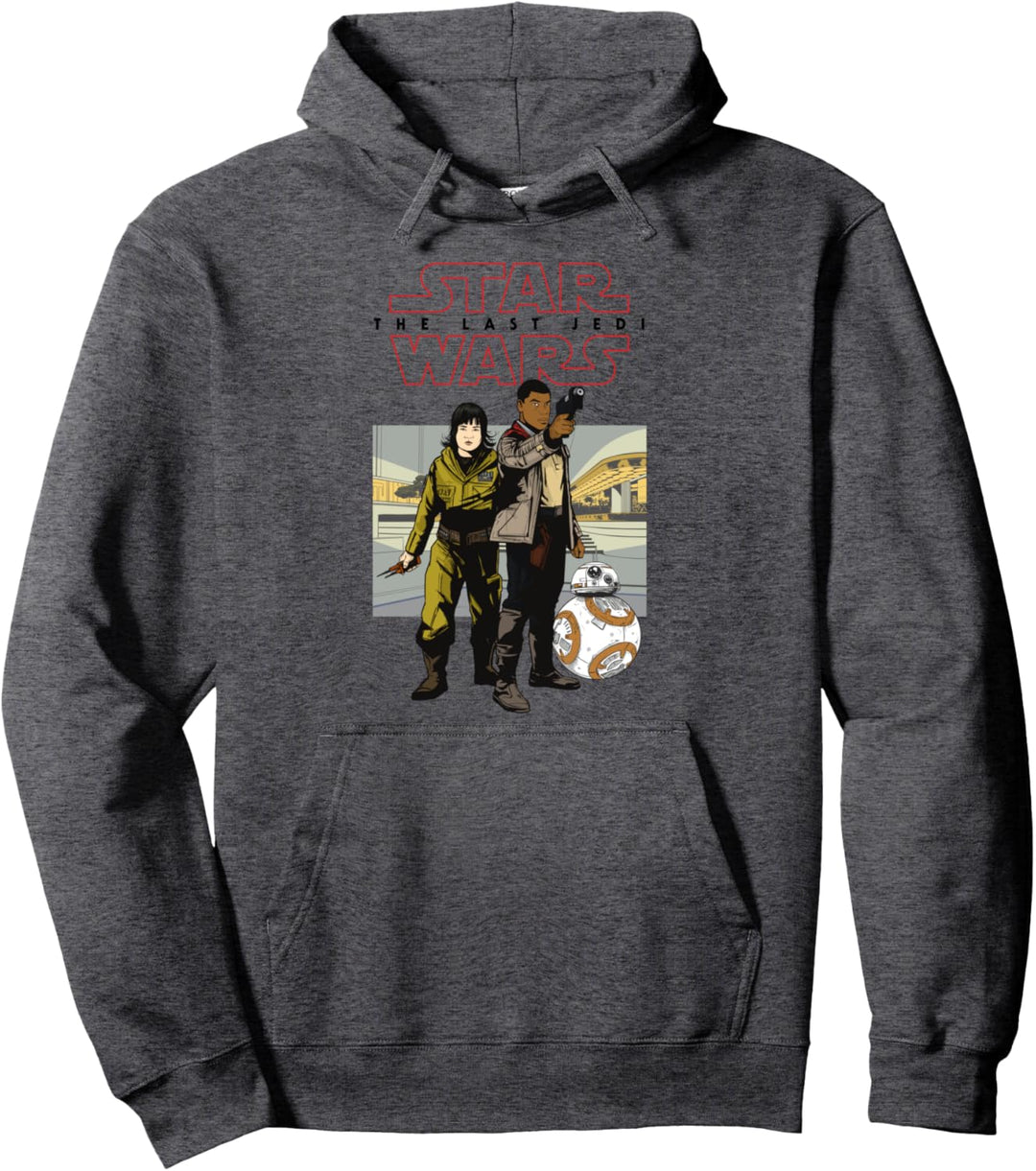 Star Wars The Last Jedi Finn And Rose Cartoon Poster Pullover Hoodie