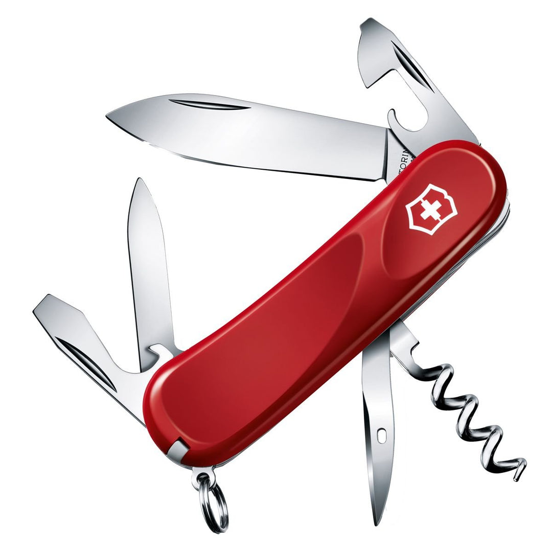 Victorinox Evolution 10 Taschenmesser (13 Funktionen, Klinge, Schraubendreher) One Size Rot, One Siz