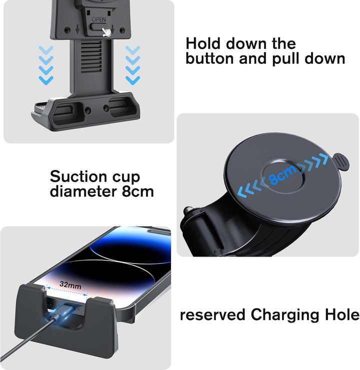 OHLPRO Tablet Autohalterung-Universelle 360° Drehbare Tablet Halterung Auto Vorne, Tablethalterungen