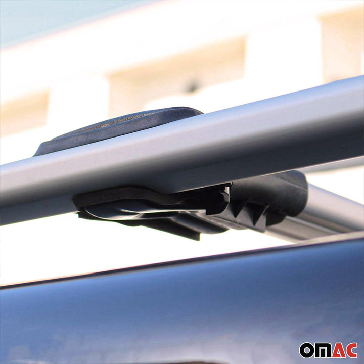 OMAC Aluminium Dachträger Querträger für Dacia Dokker 2012-2022 – Max. 75 kg – 2 Stangen Silber
