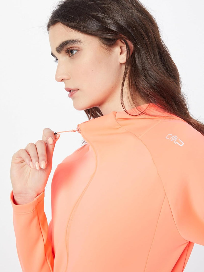 CMP Damen Hoodie Jacke silber/orange 40, silber/orange 40