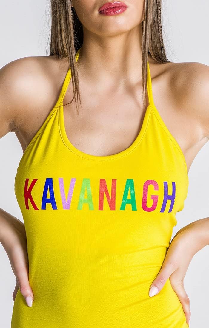 Gianni Kavanagh Damen Yellow Neverland Dress Freizeitkleid XL Gelb, XL Gelb