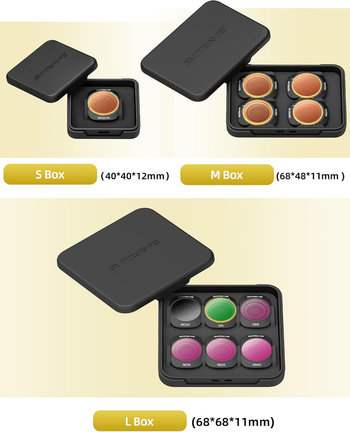 Filter-Set für DJI OSMO Pocket 3 Neutraldichtefilter ND8 + ND16 + ND32 + ND64, ND8 + ND16 + ND32 + N