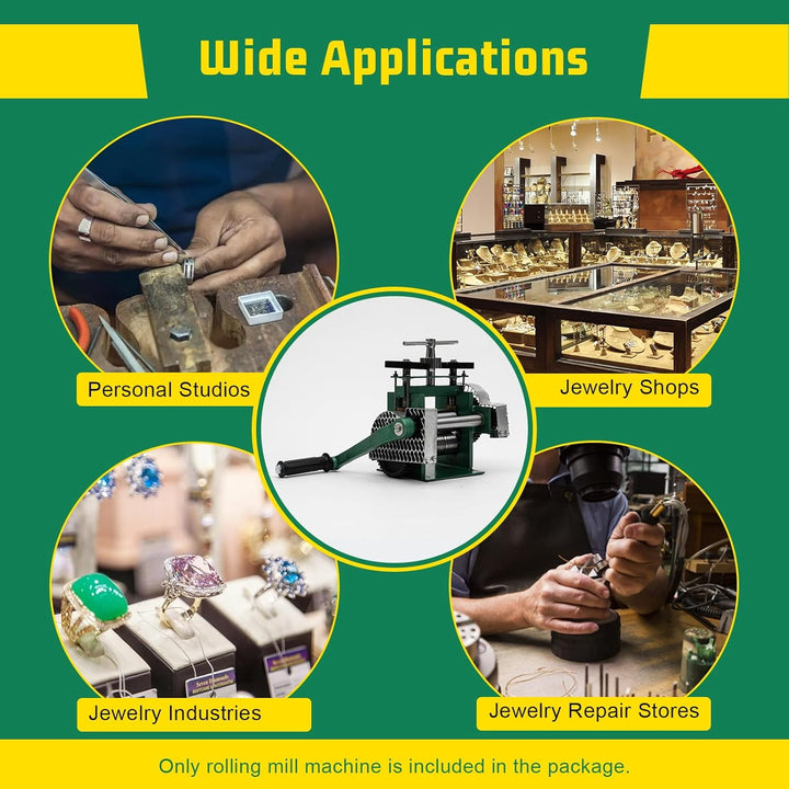 Schmuck Tablettierungs Kombinationswalzwerk 85mm Manuelle Walzwerk Kombination Manuell Tablettierung