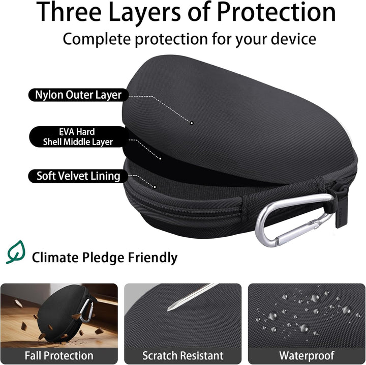 co2CREA Hart Schutz Hülle Etui Tasche für Logitech MX Master 4 /Master 3 /Master 3S Kabellose Maus,(