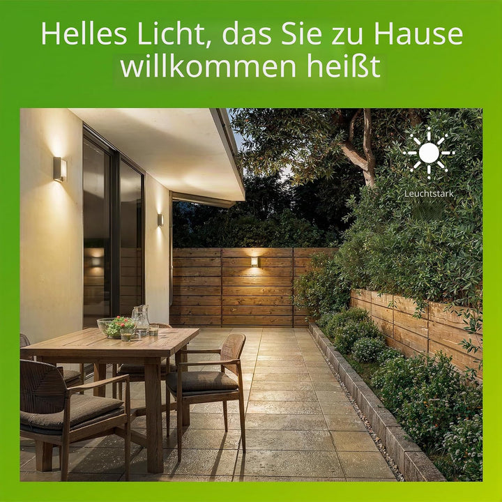 Philips myGarden Arbour LED Wandaussenleuchte, Aluminium