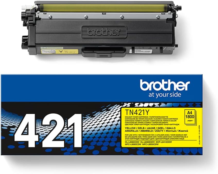 Brother TN421Y Original Toner, Gelb, Standard, Gelb