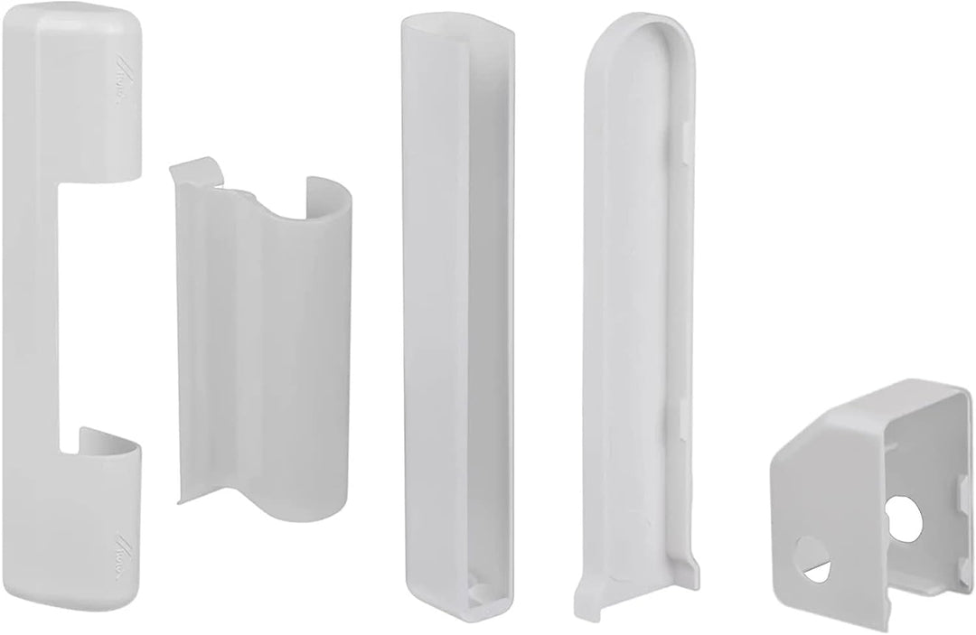 10 Stk. Roto NT PVC Fenster und PVC Kunststofftür Abdeckkappen Komplettset Weiss – Kappen nur für NT