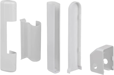 10 Stk. Roto NT PVC Fenster und PVC Kunststofftür Abdeckkappen Komplettset Weiss – Kappen nur für NT