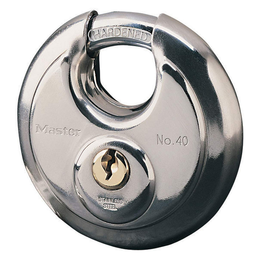 MASTER LOCK 40EURD Diskus Vorhängeschloss 70mm Disc Design, Disc Design