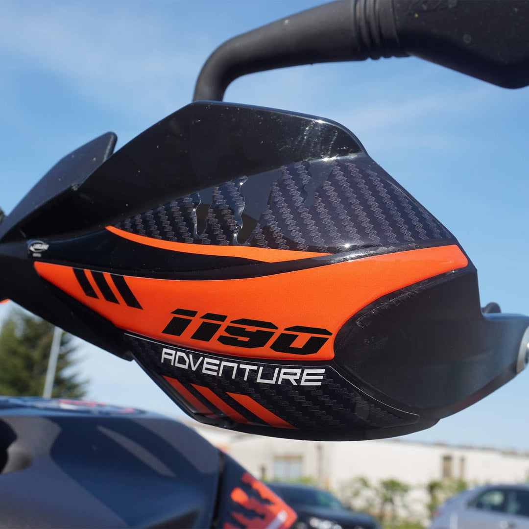 labelbike - 3D Handschutz Schutzaufkleber für Motorräder kompatibel mit KTM 1190 Adventure 2013-2016