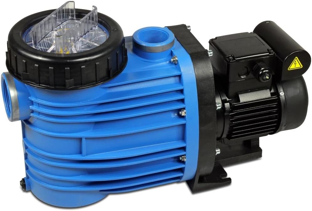 BADU Magna 12 Poolpumpe - Selbstansaugend, leise & salzwasserbeständig für Pools bis 60m³ - 12m³/h F