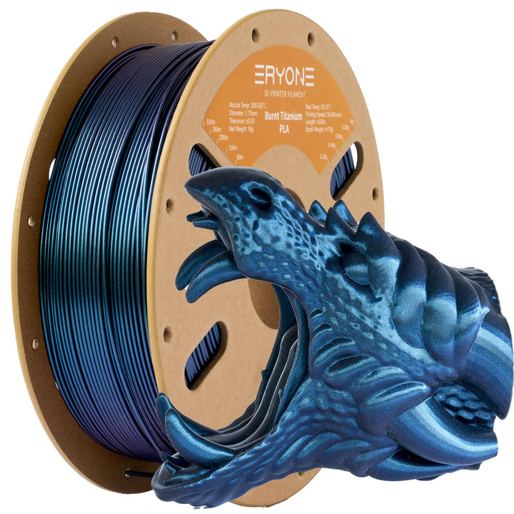 ERYONE Color Changeable PLA Filament 1.75mm +/-0.03mm for 3D Printer, Chameleon Changing Colors by L