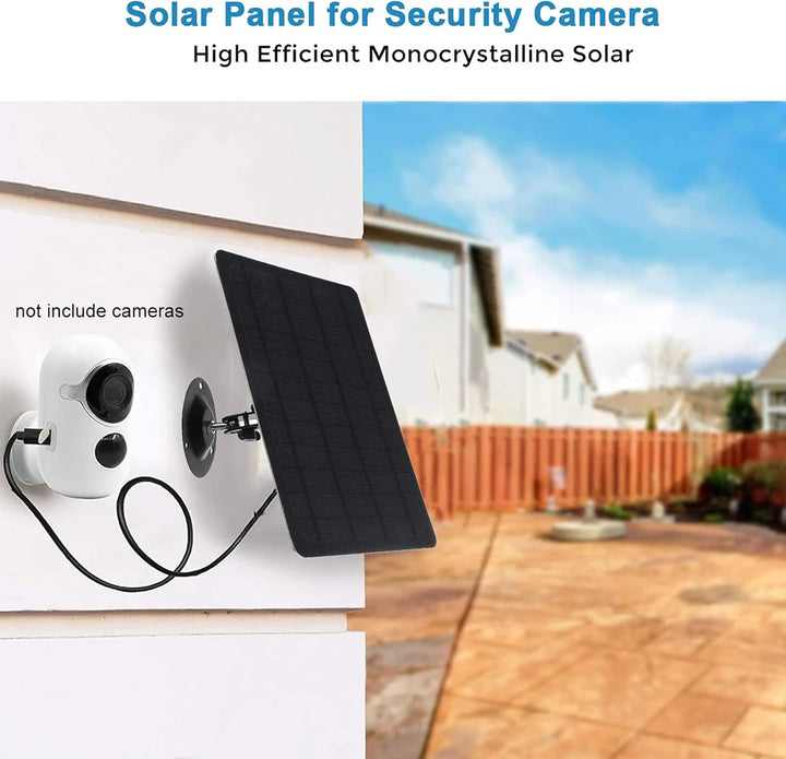 10W 5V Micro-USB-Solarpanel 2000mAh 360-Grad-Rotation Wasserdichte an der Wand befestigte Monokrista