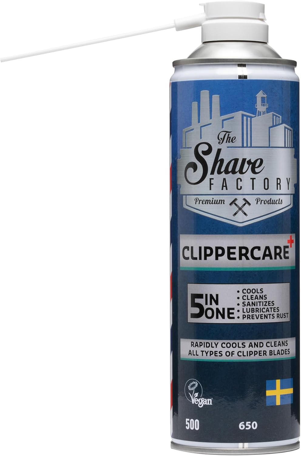 The Shave Factory Clippercare Spray – Effiziente Pflege der Haarschneidemaschine, Kühlmittel, Schmie