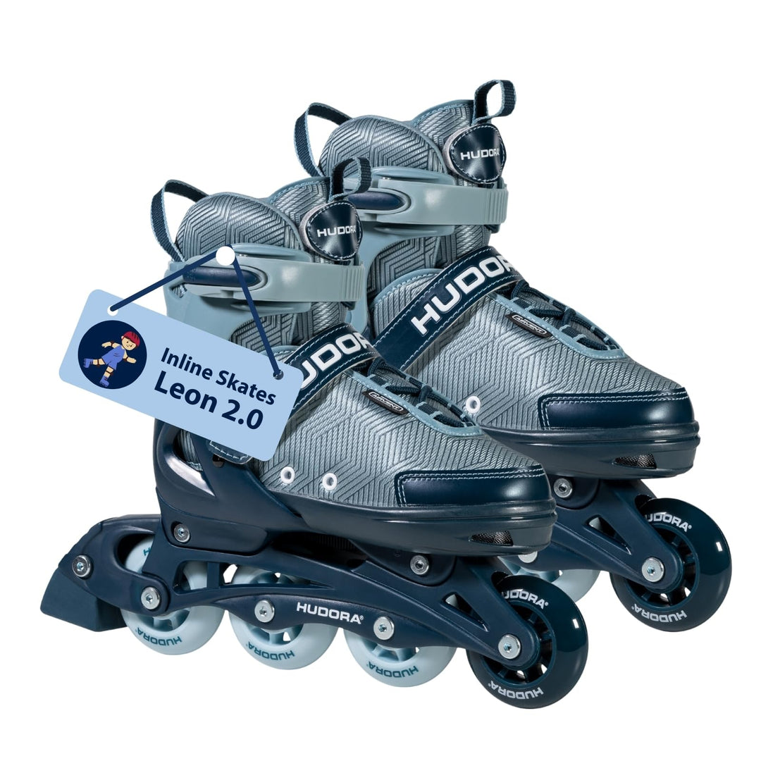 HUDORA Inline Skates Mia / Leon 2.0 - Inliner für Kinder / Jugendliche &amp; Erwachsene in versch. Gröss
