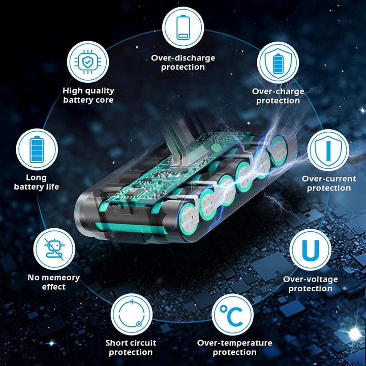 6.0Ah Akku für Dyson V6, Ersatzakku für Dyson DC62 SV03 DC58 DC59 DC61 DC72 DC74 SV05 SV06 SV07 SV09