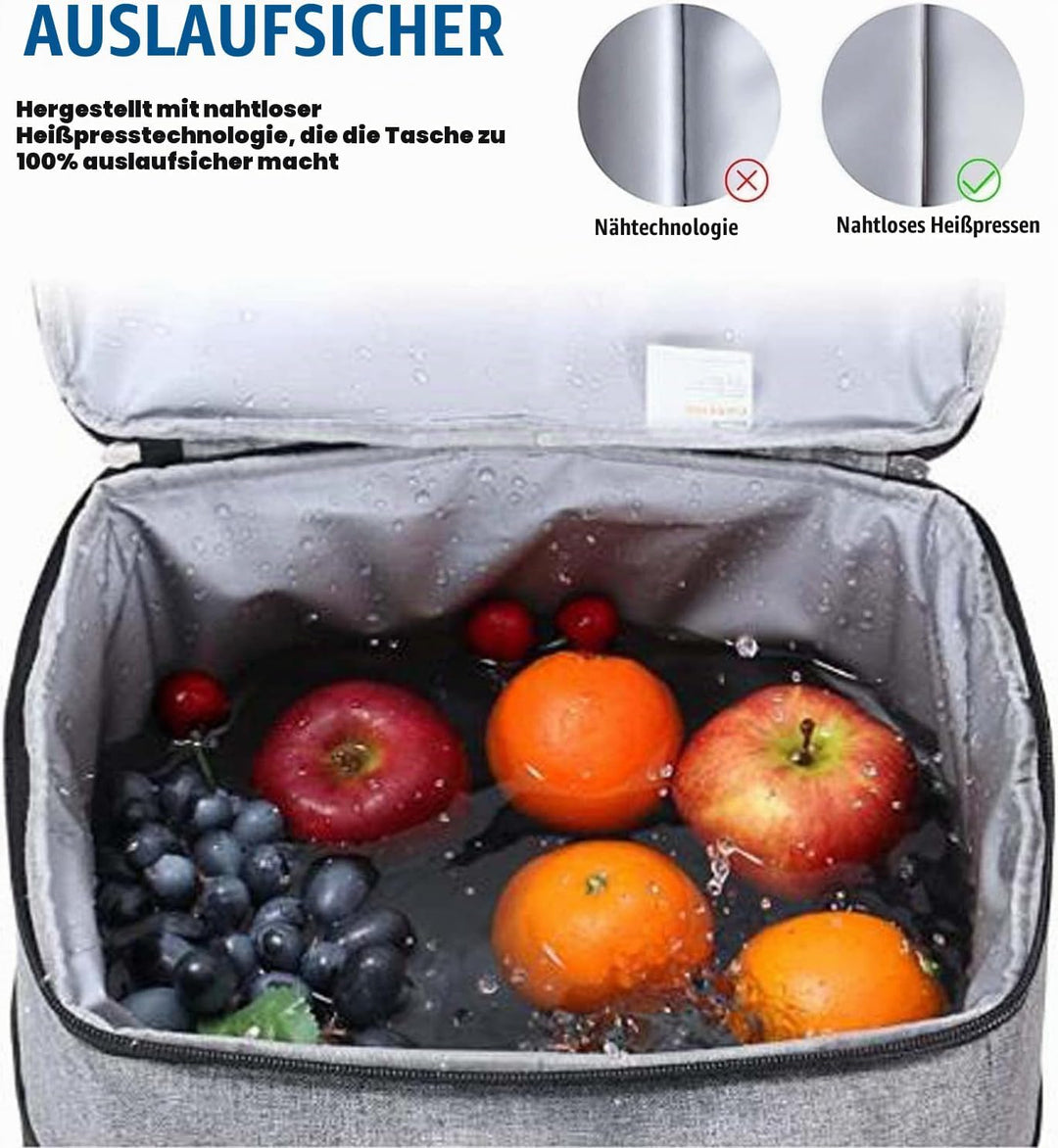 HEQUN 23L Kühlrucksack Thermo Rucksack Picknickrucksack Kühltasche Gross Isoliert Cooler Bag Perfekt