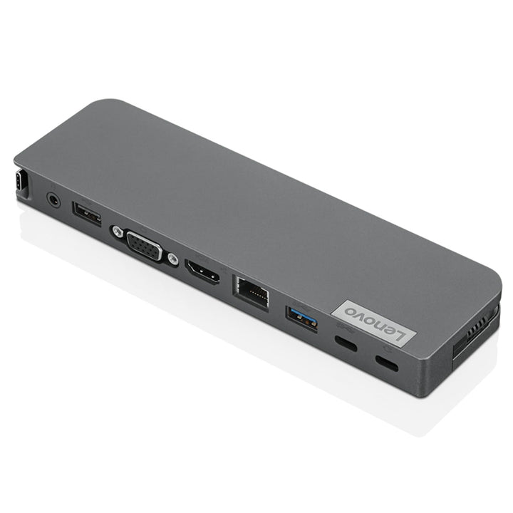 Lenovo USB-C Mini-Dock, 7-in-1 tragbare Dockingstation mit HDMI, VGA, USB-C, USB 3.1, USB 2, 3,5 mm