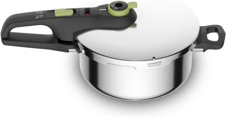 Tefal P2580400 Secure Trendy Schnellkochtopf 4 L | 2-Stufen-Garregler: Intensivstufe 117°C, Schonstu