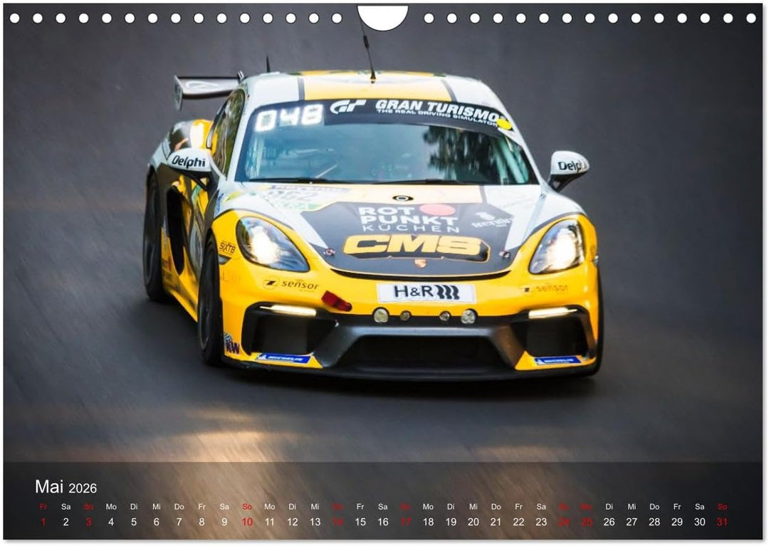 Motorsportkunst aus Weissach (Wandkalender 2026 DIN A4 quer), CALVENDO Monatskalender: Ein Kalender