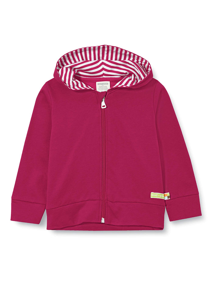 loud + proud Unisex Kinder Kapuzenjacke, GOTS Zertifiziert Jacke, Orchid