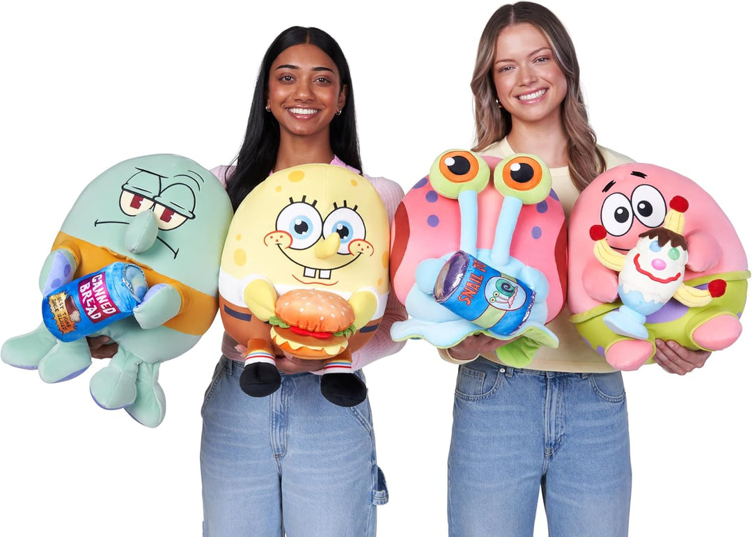 Snackles Figur Spongebob Schwammkopf, 35 cm grosses Plüschspielzeug (Gary The Snail) von ZURU, Plüsc