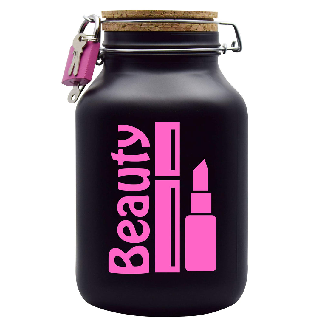 Spardose Beauty Geld Geschenk Idee Schwarz XXL